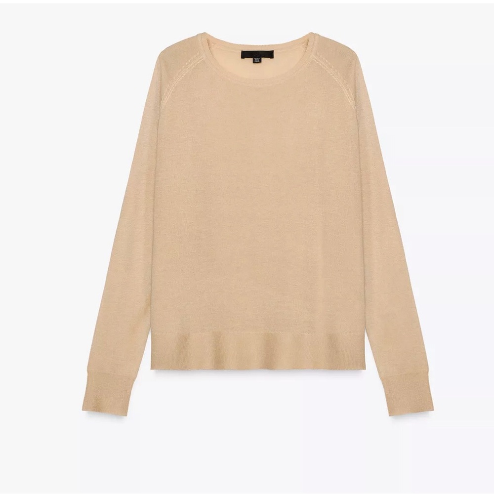 Zara orange/copper knit longsleeve top